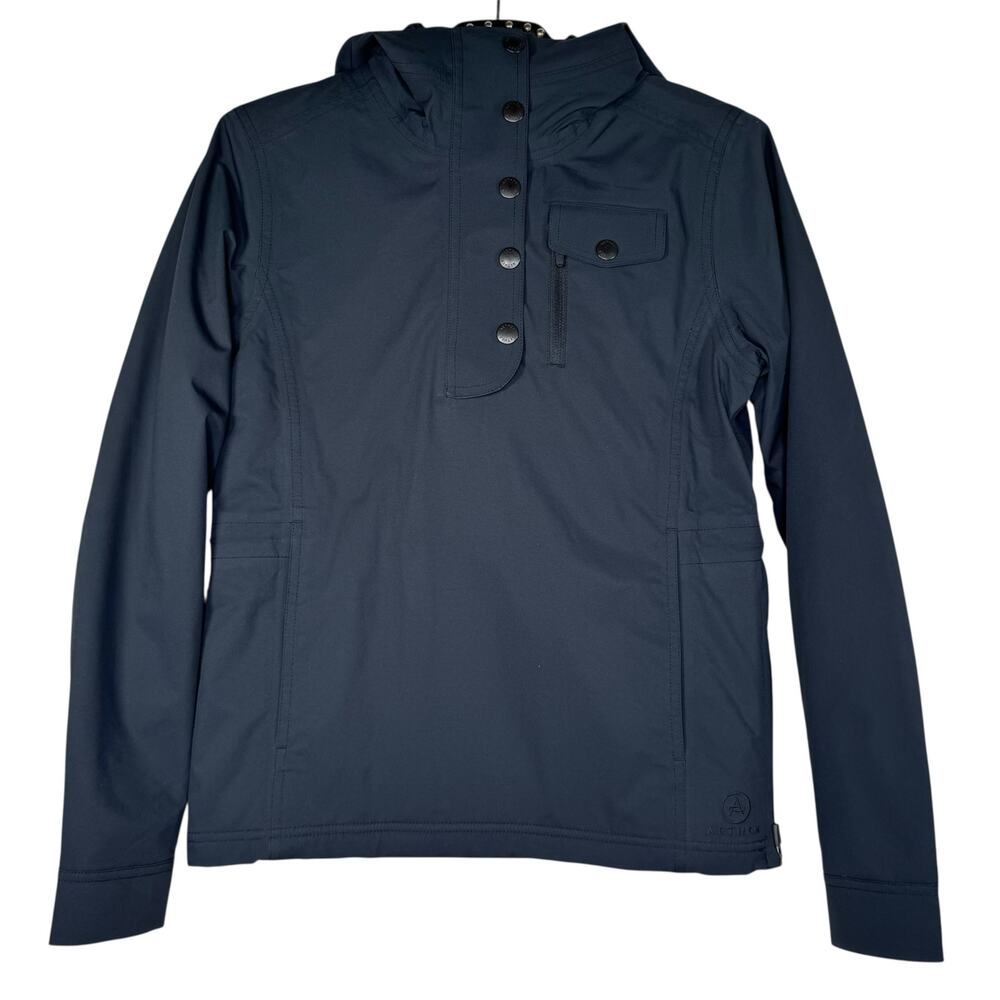 Aether Half Zip Snap Hooded Pullover Anorak Jacket Women's Small